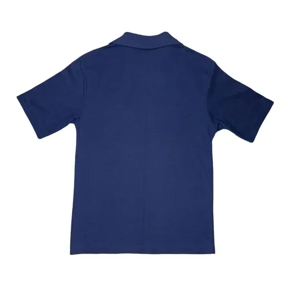 Super Bowl XXI Navy Polo Shirt 80's Vintage 1987 Super Bowl embroidered LOGO 7 - Picture 4 of 6